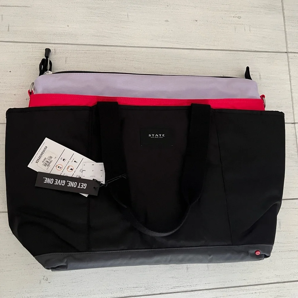 New STATE Wellington Tote Bag Diaper Bag NWT